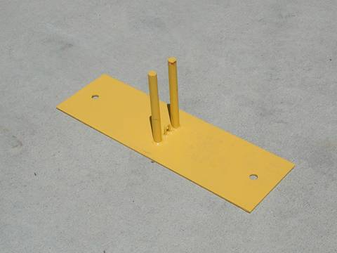 هذا هو قدم المبارزة الصفراء التي يتم استخدامها في كندا السياج المحمولة.
