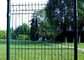 3d ثني حديقة منحنية السياج مع عمود الخوخ