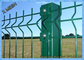 أخضر مسحوق المغلفة شبكة أسلاك السياج لوحات محيط المغلفة سياج الأسلاك الملحومة الصلب