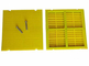 الأصفر بو شبكة لوحات البولي يوريثين الشاشة مع هوك للألغام تهتز