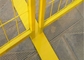 لوح سياج مؤقت للبناء الخارجي القياسي بطول 1.8 متر باللون الأصفر الكندي