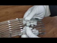 T316 3mm الشبكة السلكية المنسوجة المعمارية الجدران الزخرفية للمباني