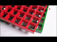 شبكة مربعة 20 * 20 * 40 الصفائح الزجاجية / FRP الشباك المصبوب مع مقاومة التآكل عالية القوة