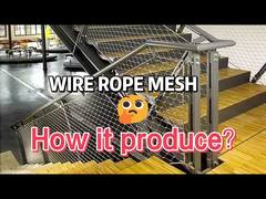 مرنة X يميل 1.2mm حبل الفولاذ الشبكة للبرولسترايد