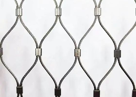 304316316l عالية القوة الفولاذ المقاوم للصدأ سلك حبل شبكة صافي لحديقة حيوان Aviary