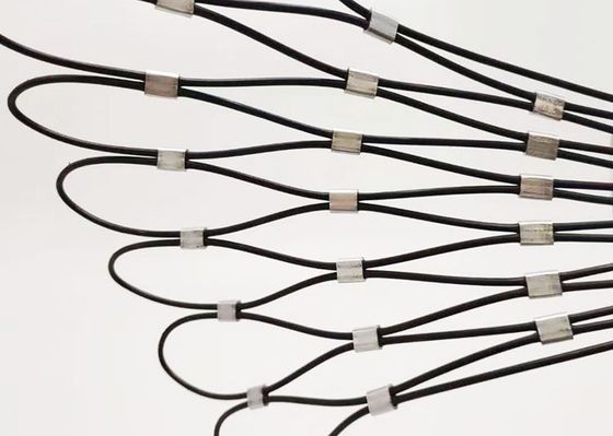 شبكة حبل الفولاذ المقاوم للصدأ ذات قوة سحب عالية