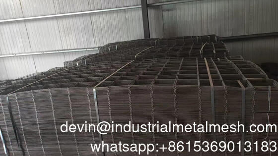 3.4mm سلك*15 X 15 سم شبكة *2.15 * 6m الأسود لحام سلك شبكة لوحة للبناء