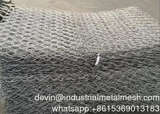سلك مجلفن منخفض الكربون جابيون لمشروع الحفاظ على المياه