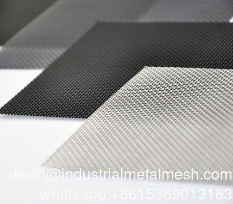 شبكة حماية من الناموس من الفولاذ المقاوم للصدأ 304 منسوجة من الأسلاك المعدنية للنوافذ