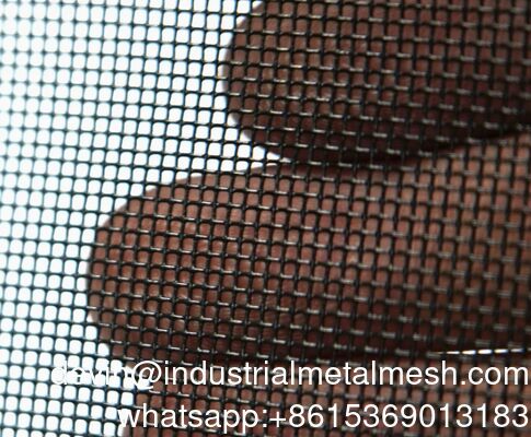 شاشة نافذة ألومنيوم سوداء مضادة للحشرات مقاس 14 × 14