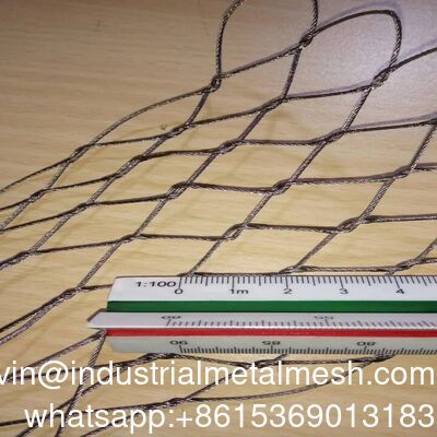 Flexible 304/316 Stainless Steel Wire Rope Mesh for Zoo & Bird Enclosure