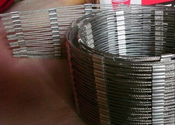 مرنة X تميل 1.2mm شبكة حبل فولاذي للدرابزين