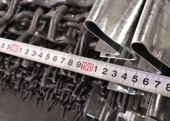 عالية الكربون الصلب مجعد شبكة الأسلاك المنسوجة بالاهتزاز