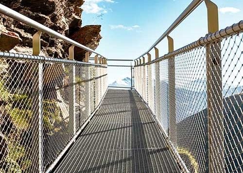 شبكة حبل من الفولاذ المقاوم للصدأ قابلة للتخصيص لحاويات الحيوانات شبكات أمان مقاومة التآكل