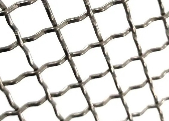 3x3 316316L الفولاذ المقاوم للصدأ شبكة سلكية مجعد عادي / نسيج قطني طويل