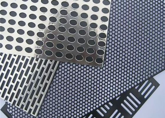 1mm ثقب سداسية ورقة الألومنيوم ورقة شبكة معدنية مثقبة مصبغة