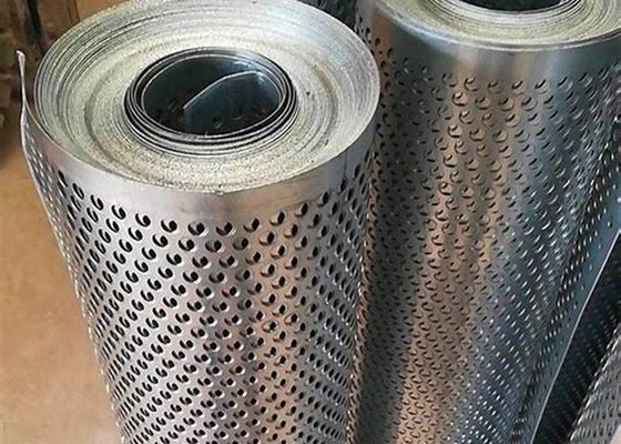 الصناعة الفولاذ الكربوني حفرة مستديرة الشبكة الشاشة المعدنية المنثورة