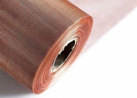 1.2m عرض السلك النحاسي الشبكة 0.56 * 0.56 فتحة * 0.15 مم قطر السلك