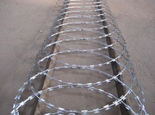 Cbt-65 الفولاذ المقاوم للصدأ الفولاذ المقاوم للصدأ PVC مغلفة الأمن حلاقة سلك الشبكة