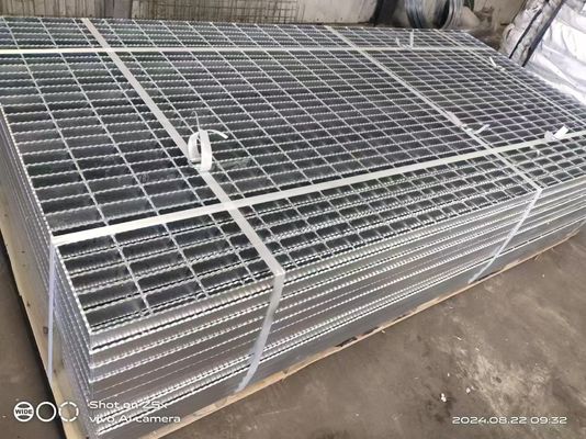 المجلفن الصلب صريف ملحومة شريط الصلب 25x3 800x1000 لوحة الشبكة المعدنية لمنصة ممر