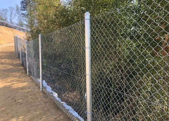 2.5mm-3.0mm حار DIP تسليط سلسلة وصلة السياج 9 مقياس