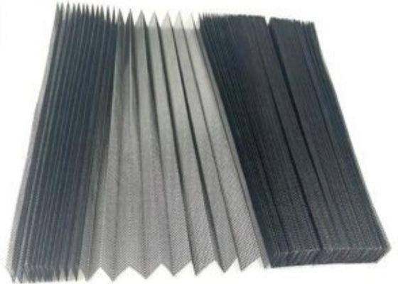 شاشة البعوض المطوية باللون الأسود 18 × 16 شبكة 2.4 متر عرض × 10 متر طويلة