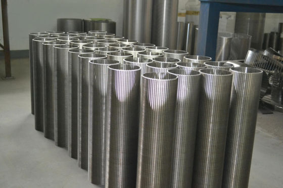 تخصيص 500mm قطر الفولاذ المقاوم للصدأ V سلك كنج سلك شاشة للبناء الدائم