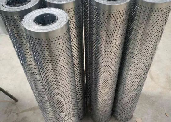 304 الفولاذ المقاوم للصدأ شاشة مثقبة غربال ثني 0.5 مم سمك