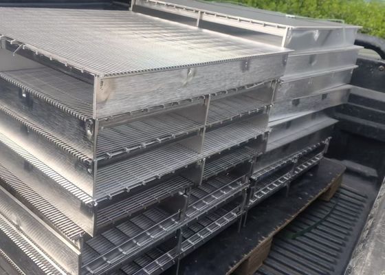 تخصيص 500mm قطر الفولاذ المقاوم للصدأ V سلك كنج سلك شاشة للبناء الدائم