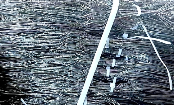 حاجز سلكي غير واضح MZP Putanka 10x5x1.4m سلك كربون مجلفن