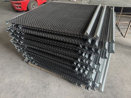 شبكة سلكية مجعدة مجلفنة عالية الشد 65mn مدمن مخدرات لصناعة مناجم الفحم