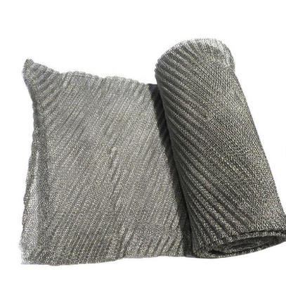 Customized 100% Copper/Stainless Steel Wire Knitted 0.1MMx0.3MM Knitted Wire Mesh