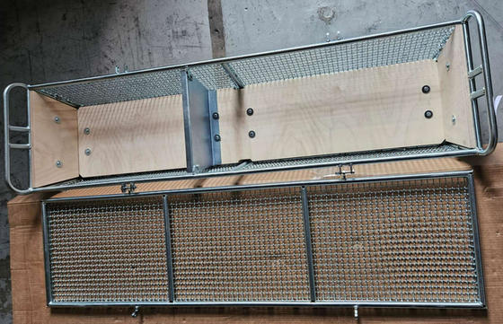 المطبخ 304 سلة تخزين شبكة أسلاك الفولاذ المقاوم للصدأ 300x197x70mm