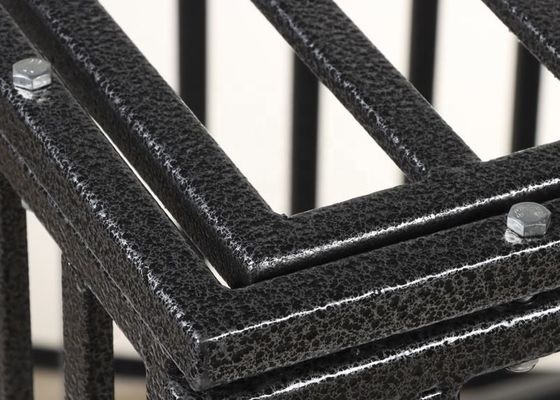 منزل كلب معدني قابل للطي قابل للطي مع صينية قابلة للإزالة