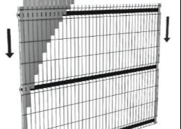 تصميم ثلاثي الدرجة 60x60ملم السياج المعدني المنحني للحديقة