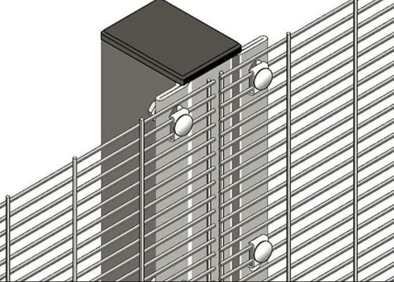 الصلب المضادة للتسلق 358 شبكة سلكية سياج أمان عالي