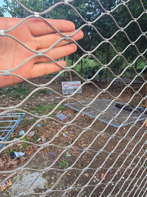 شبكة حبل سلكي من النوع المخصص Inox 316 شبكة كابل من الفولاذ المقاوم للصدأ المرن Webnet X Tend Mesh