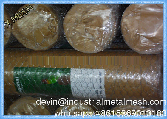 شبك سلك حديد سداسي 3/4 بوصة مجلفن بالغمر الساخن لأسلاك الدجاج