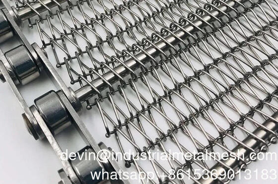 حزام شبكي حلزوني SS304 للمجفف والمبرد