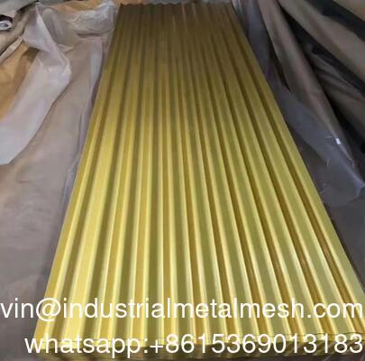 Matt Surface Profile Steel Color Metal Roof Sheet 1050mm Corrugated Prepainted Roofing Sheet