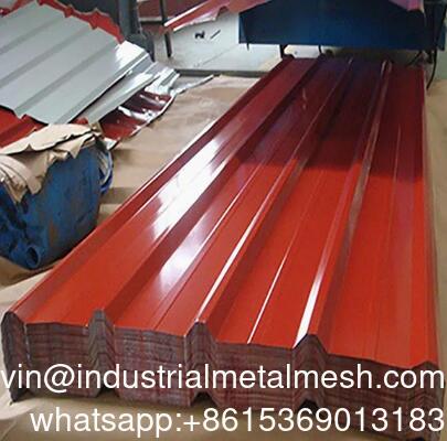 26 Gauge Z40-275 Gi Building Material Zinc Color Coated Hot Dipped Galvanised Alu Zinc Profile Corrugated Roofing Sheet