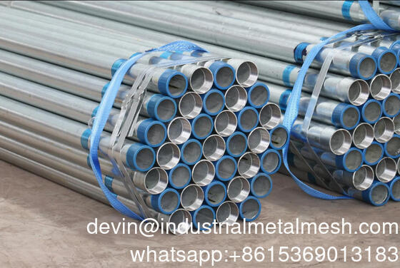 أنبوب فولاذي مجلفن BS 1387 ASTM A53 للسقالات