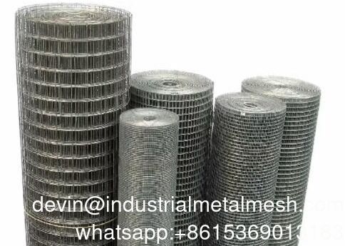 لفافة شبكة سلكية مجلفنة بالجملة، فتحة مربعة، شبكة قفص دجاج فولاذية ملحومة مع طلاء PVC