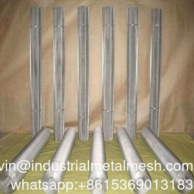 شبكة سلكية منسوجة من الفولاذ المقاوم للصدأ بنمط نسج تويل كبير سادة 304 316