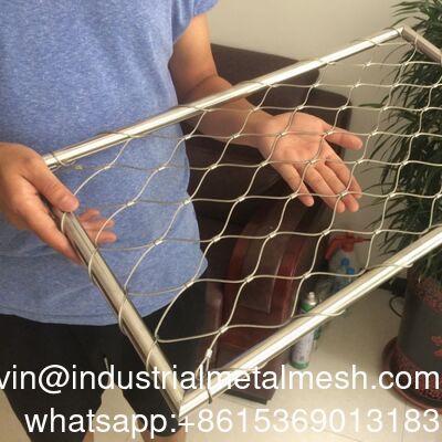 Stainless Steel Large Open-Air Steel Wire Cable Rope Bird Enclosure Mesh