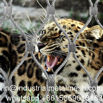 شبكة حبل ألماسية منسوجة لحواجز حديقة الحيوانات