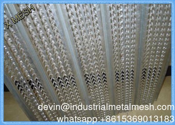1/8 '' 0.35mm المجلفن عالية الضلع الموسع المعادن اللوح 610X2440 للبناء