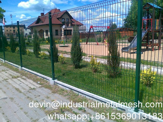 3D Panel Fence 3D Curved Steel Welded Fence Curved Wire Fence V Mesh Wire Fence Security Fence