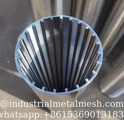 شاشة سلك إسفين ملحومة بالكامل S32750 18S/Q35-12mm مع قضيب دعم Q35