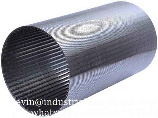 شاشة سلك إسفين ملحومة بالكامل S32750 18S/Q35-12mm مع قضيب دعم Q35